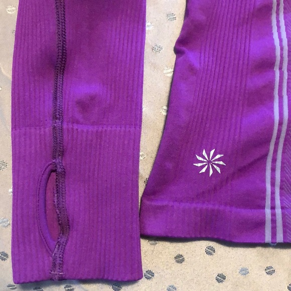 Athleta Twist Seamless Full Zip Jacket-Razzleberry - Picture 4 of 7